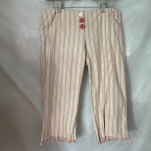 Jill Michelle Y2K striped low waist capri pants
